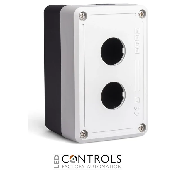 EMAS PY2BOS EMAS BLACK GREY PL CNTRL BOX 2 HOLES EMPTY