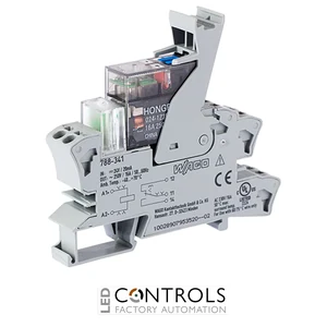 788-341 Wago Relay module;Nominal input voltage: 24 VDC;1 changeover contact