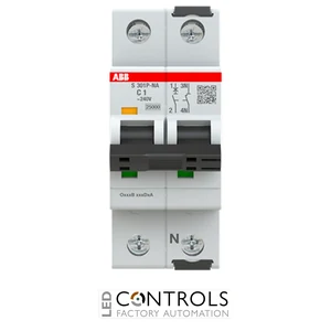 2CDS381103R0014 ABB S301P-C1NA Miniature Circuit Breaker - 1+NP - C - 1 A - image 2
