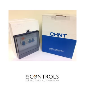 a28600/2 chint consumer unit ip65 rated fuse box 63a rcd 1x6a 1x16a mcb - image 2