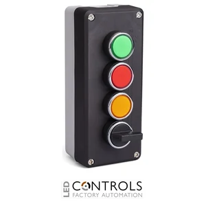 EMAS P43A1CS30 EMAS P SERIES BLACK GREY PL.SNG. BOX 4 WAYS 4NO+1NC SELECTOR