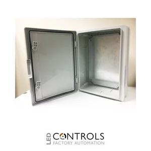 TEM IP65 Lockable Electrical Enclosure Large Plastic Weatherproof Wall Mounted Metal Internal Back Plate 400x300x170mm