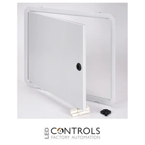 8120912 Fibox IDS ARCA 4050 Inner door set Galvanized steel door frames, door from aluminium, RAL 7035, for size 400x500x210