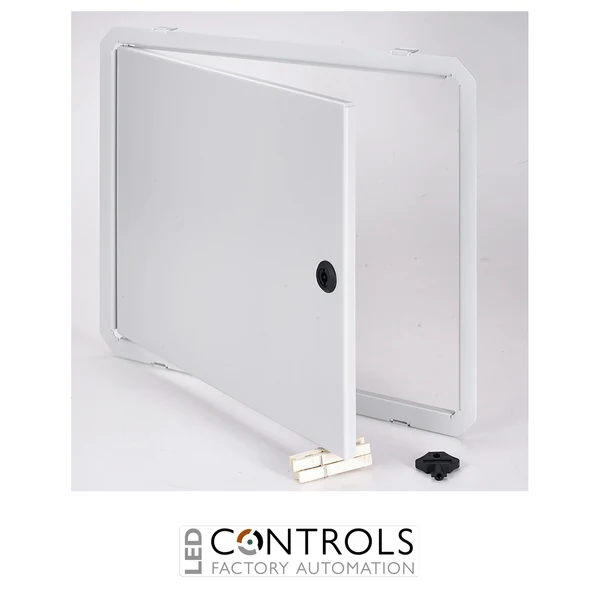 8120912 Fibox IDS ARCA 4050 Inner door set Galvanized steel door frames, door from aluminium, RAL 7035, for size 400x500x210