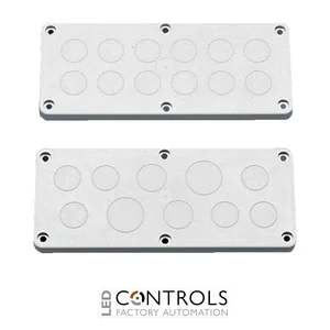 KL1581.000 Rittal Plastic cable gland plate PG knock-ouWD: 220x90mm size: 2