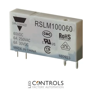 RSLM100060 - Relay 6A 250VAC/30VDC, 60VDC COIL, SPST