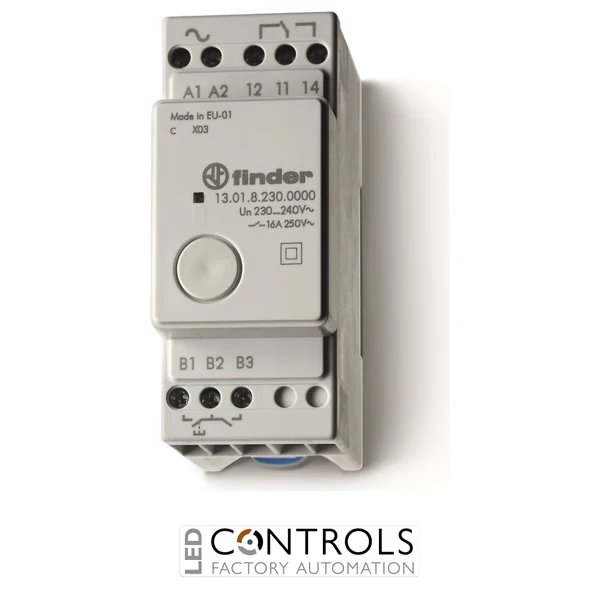 13.01.8.230.0000 Finder step relay din rail 1pole 16A 230/240V