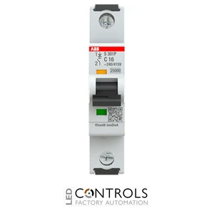 2CDS381001R0164 ABB S301P-C16 Miniature Circuit Breaker - 1P - C - 16 A - image 2