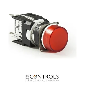 EMAS D060YXK EMAS D SERIES 16MM ROUND LED 24V RED SIGNAL LAMP