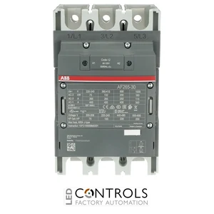 1SFL547002R1200 ABB AF265-30-00-12 265A 3 Pole 3NO Contactor, No Auxiliary Contacts, 48-130V AC/DC Coil