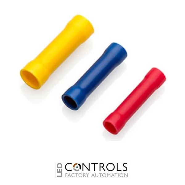 BBC45 Partex Butt Connectors, I/D 4.5mm, Blue, pack 100