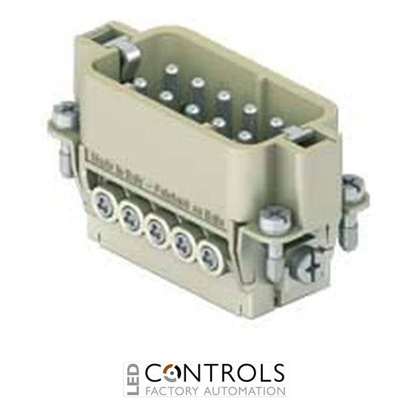 CDAM10 Ilme Male insert 10 pole and earth 16 amp screw Size 49.16