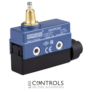 EMAS MN3PUM3 EMAS MN3 MINI SWITCH W SLIM&LONG METAL PLUNGER 1CO