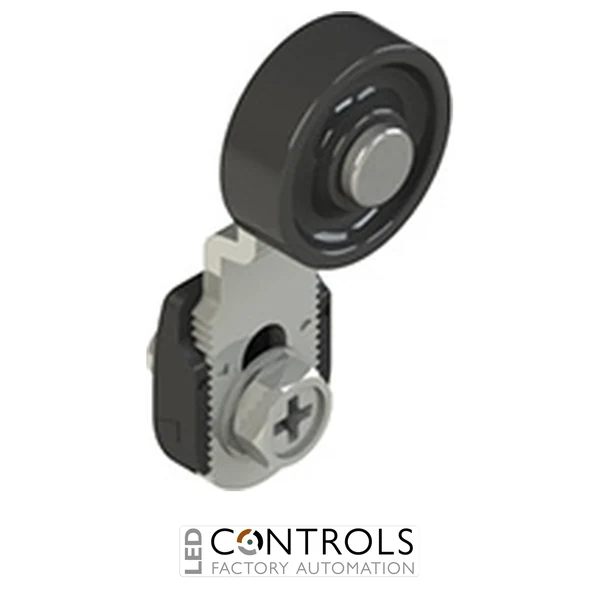 VN A00KG-V38 Pizzato Adjustable shaped metal revolving lever with technopolymer roller ? 20 mm, with external metallic parts in stainless steel