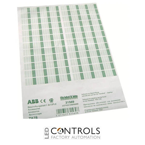 2CPX031569R9999 ABB ZA78 Labelling System 8 x 12 PLE