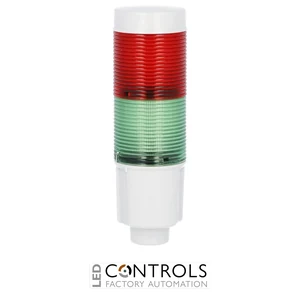 8LT4K02BG - ILLUMIN TOWER 45MM GREEN-RED 24VDC