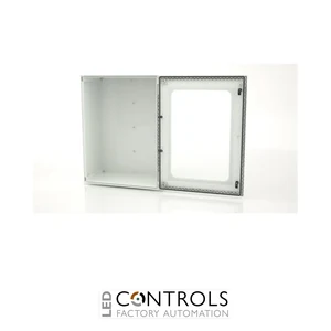 BRES-86P-3L-DC Safybox GRP Electrical Enclosure IP66 3 position lock with a Glazed Door 800Hx600Wx300D