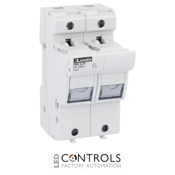 FB02A2P - FUSE HOLDER 2P 14X51