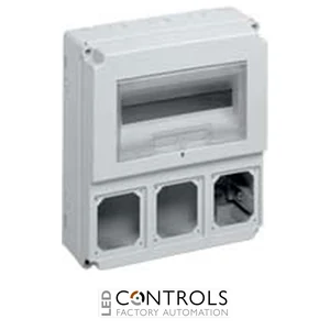 FM3236PI Ilme Box for 3 panel sockets (PI/PIF) and room for RCD