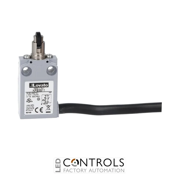 KPB3S11 - TOP ROLLER PREWIRED METAL 1NO+1NC SNAP A
