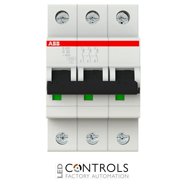 S203-C32 Miniature Circuit Breaker - 3P - C - 32 A