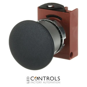 1SFA184040R9006 ABB P9MEM4NN Black 40 mm Momentary Mushroom Pushbutton - image 3