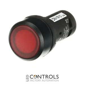 1SFA619103R1111 ABB CP4-11R-10 Red Illuminated Maintained Compact Pushbutton 24 V AC/DC - image 2