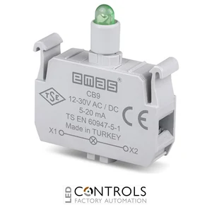 EMAS CB9 EMAS C SIGNAL BLOCK GREEN LED 12-30 V AC/DC