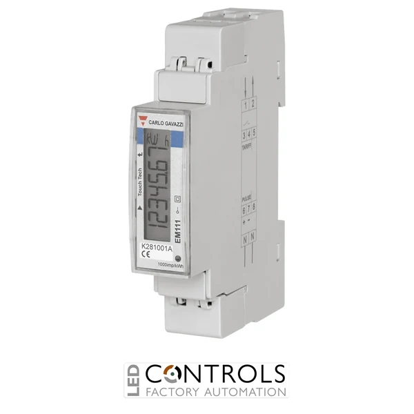 EM111DINAV51XS1X - 1-ph energy meter, 5A Input, 230VLN