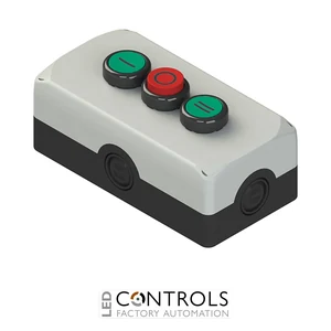 ES AC33016 Pizzato Complete unit with enclosure, 2 flush pushbuttons, 1 projecting pushbutton and contacts