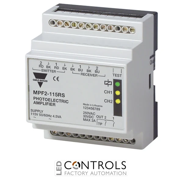 mpf2-115rs - photo amp 2 ch 115vac
