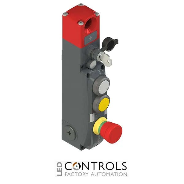 NG 2D5D411C Pizzato NG series safety switch with lock and integrated control devices