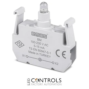 EMAS BM EMAS B CONTACT BLOCK BLUE LED 100-230 V AC/DC