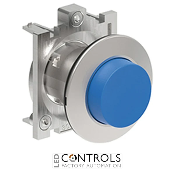 LOVATO LPFQ206 BLUE FLUSH EXTENDED P-P MET.FLAT BUTTON