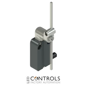 NA B022LB-DN2 Pizzato Modular prewired switch with metal revolving lever with adjustable square stainless steel rod 3x3x125
