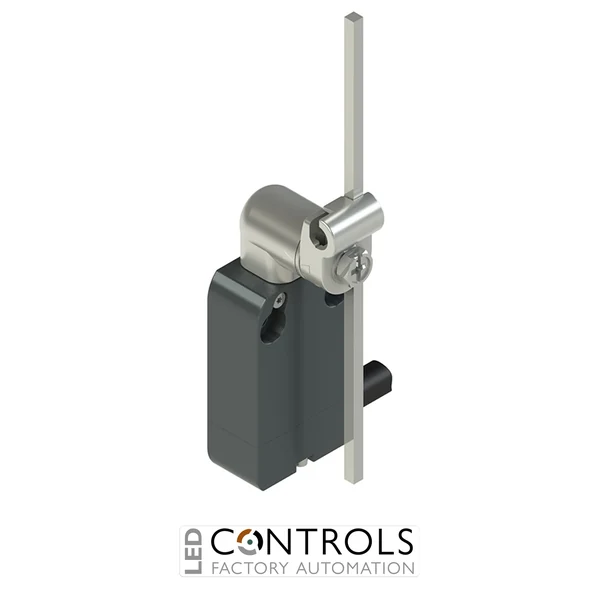 NA G122LB-DN2 Pizzato Modular prewired switch with metal revolving lever with adjustable square stainless steel  rod 3x3x125