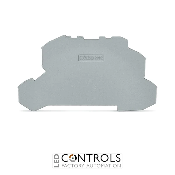 2002-2691 Wago End and intermediate plate;1 mm thick;gray