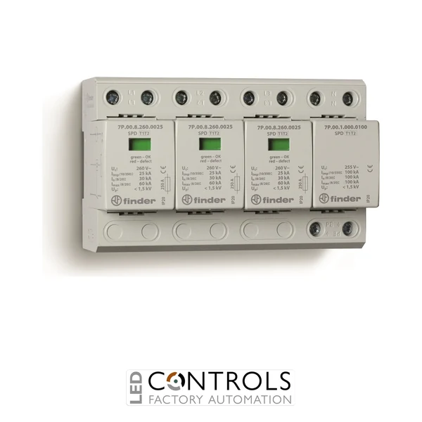 7P.04.8.260.1025 Finder Surge Protection Device SPD arresters 3ph