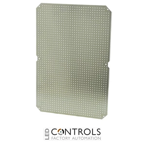 8120927 Fibox MPMP ARCA 7050 Mounting plate multiperforated (630x430x2 mm - ⌀3.6 mm) Galvanized steel, for size 700x500x300