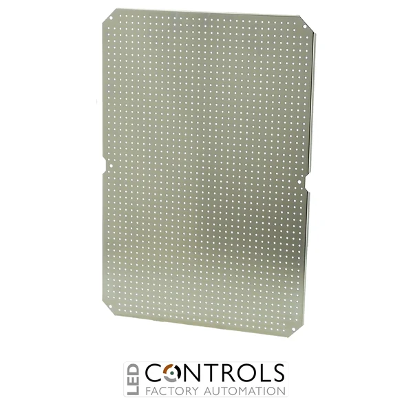 8120927 Fibox MPMP ARCA 7050 Mounting plate multiperforated (630x430x2 mm - ⌀3.6 mm) Galvanized steel, for size 700x500x300