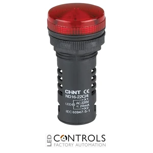 nd16-22d/2-r110 chint 110v ac/dc red led indicator