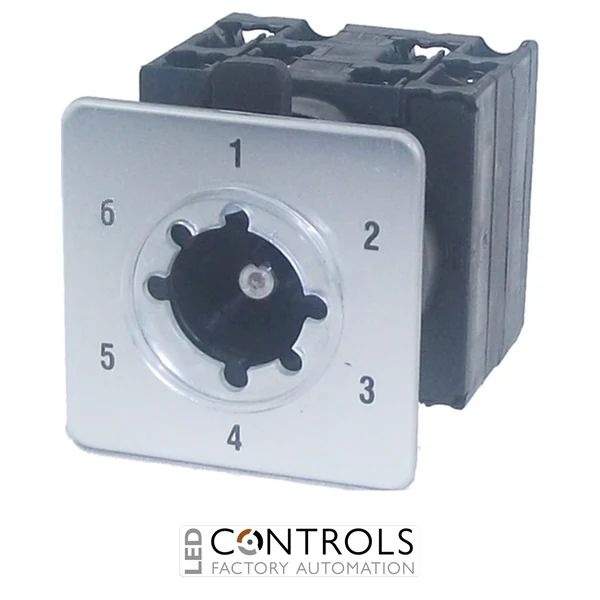 CS20A-ST61 IMO Cam Switch 1 Pole 6 Position 20Amp, Step, With Legend Plate