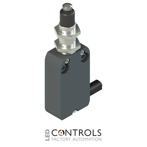 NF B010EE-DN1.4 Pizzato Modular prewired switch with plunger, M12 threaded bearing and external rubber gasket