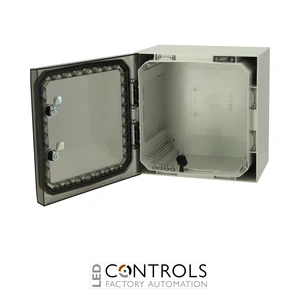 8121005N Fibox ARCA 303021T No MP Cabinet, Polycarbonate Transparent cover, 2-point locking, without mountingplate