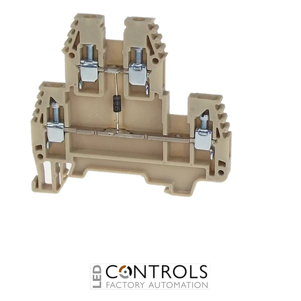 ERD2.5DBEIGE IMO Screw Clamp Terminal 2.5mm, 300V, 20A, Double Deck