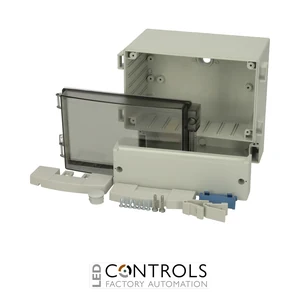 7525165 Fibox PC 17/16-3 Enclosure, Polycarbonate Smoked transparent hinged cover