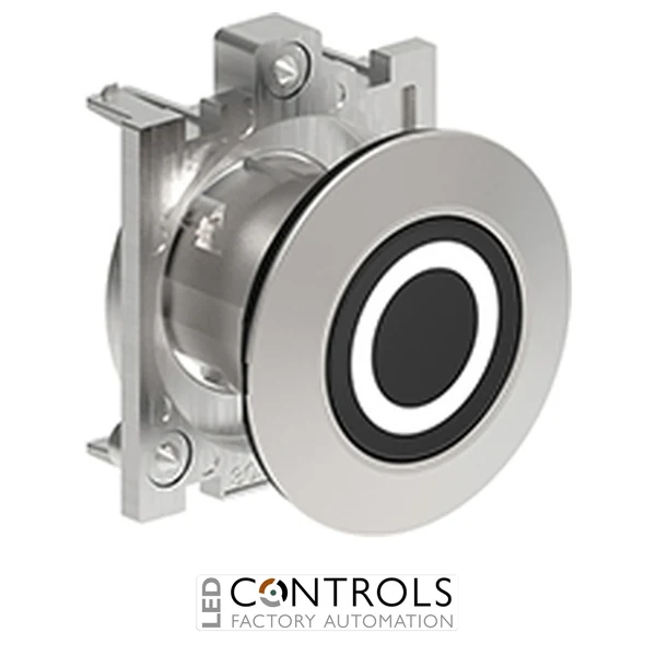 LOVATO LPFB1102 BLACK FLUSH MET.FLAT PUSH-BUTTON O