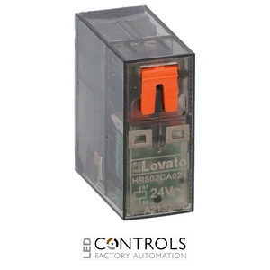 HR502CA024 - MINIATURE RELAY 2C/O 8A 24VAC + LED