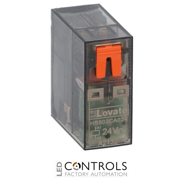 HR502CA024 - MINIATURE RELAY 2C/O 8A 24VAC + LED