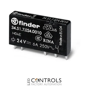 34.51.7.005.4319 Finder Electromechanical relay 1pole 6A DC 5V